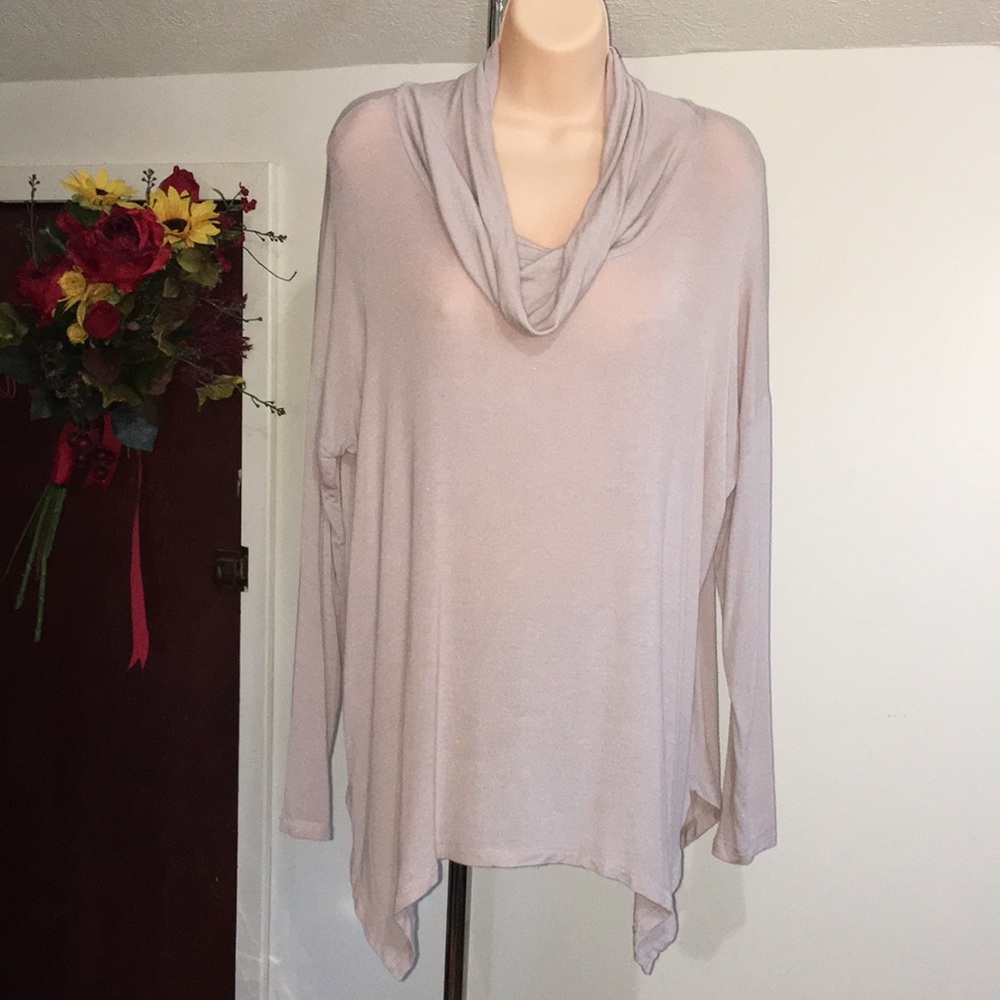 Super flowy layering cowl neck long sleeves
